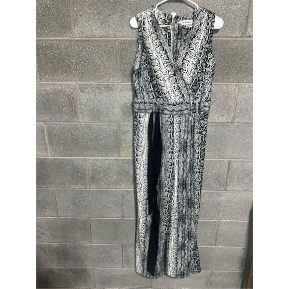 Emma & Michele 3XL Ladies Party Jumpsuit Snake Print Design Sleeveless - Picture 1 of 4